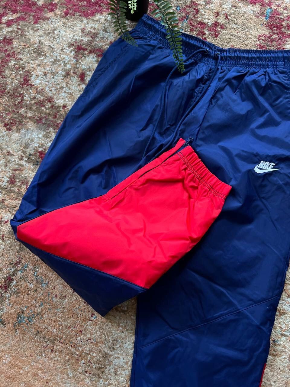 Nike × Vintage 🫐 NIKE TRACK PANTS RETRO BAGGY Y2K SWOOSH LOGO 90’s Size US 33 - 4 Thumbnail