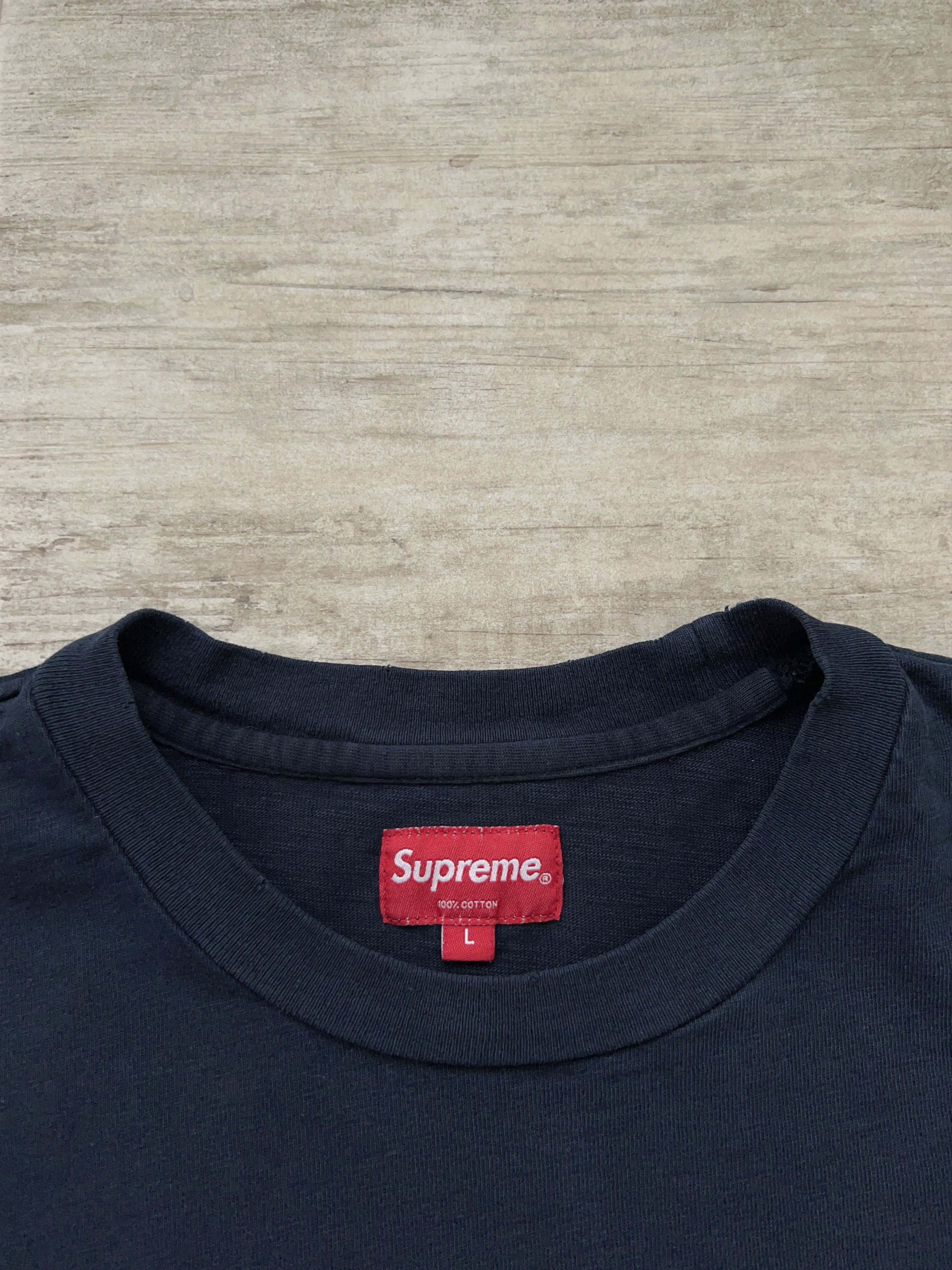 Supreme Supreme Pocket Long Sleeve Shirt Pullover Navy Blue Cotton L Size US M / EU 48-50 / 2 - 2 Thumbnail