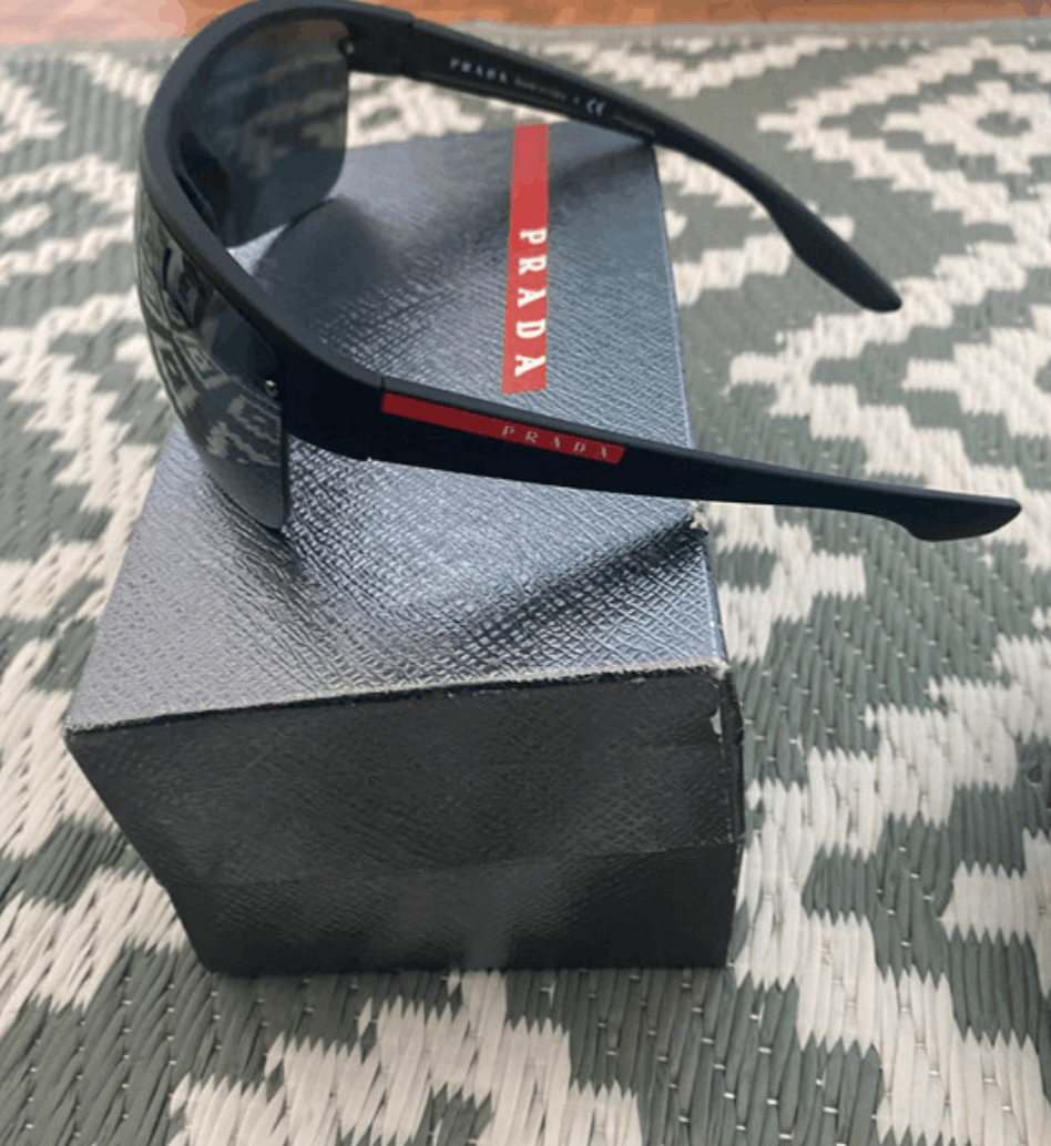 Prada × Vintage PRADA Sunglasses Sport Metal Shield Oval Flame Star Size ONE SIZE - 1 Thumbnail