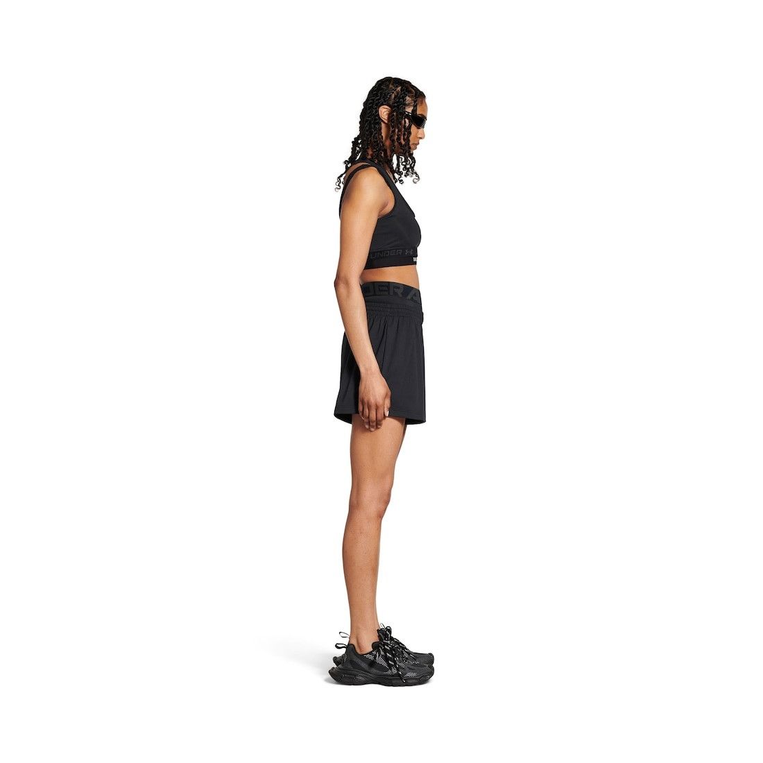 Balenciaga × Under Armour o1w1db10725 Under Armour® Running Shorts in Black Size 27" / US 4 / IT 40 - 3 Thumbnail
