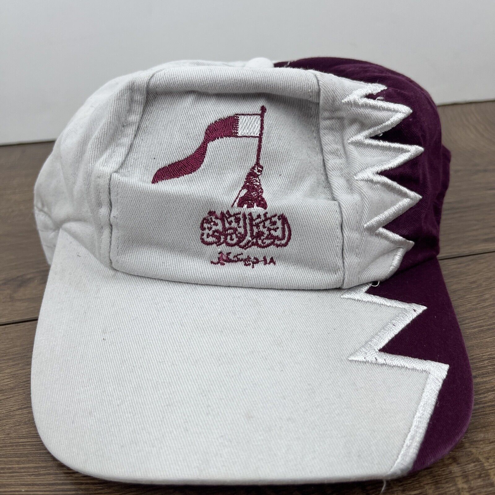 Other Qatar Hat Qatar Red White Hat Adjustable Adult Size Hat Whit Size ONE SIZE - 4 Thumbnail