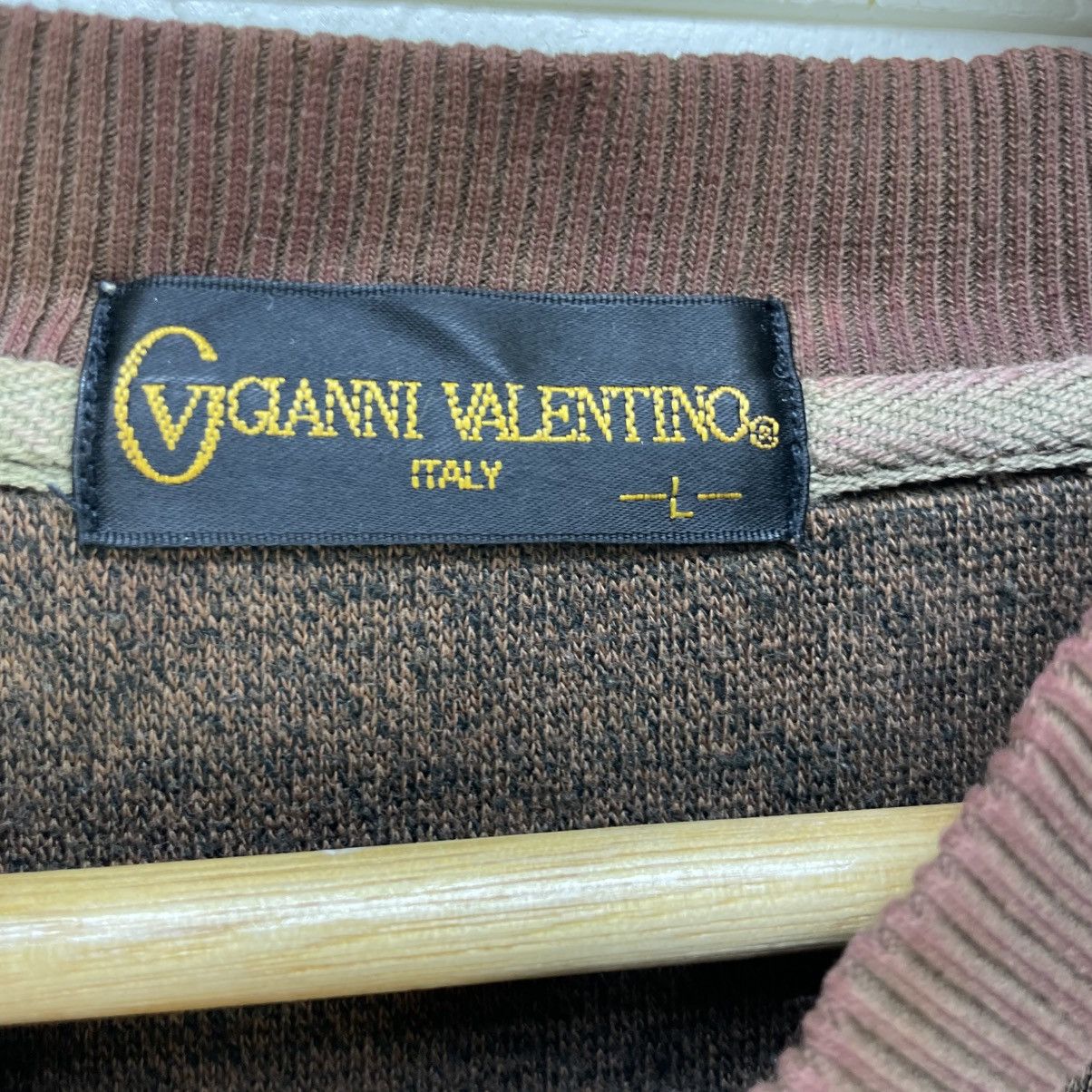 Gianni Valentino 💥Vintage Giani Valentino Single Pocket Crewneck Pullover Size US M / EU 48-50 / 2 - 3 Thumbnail