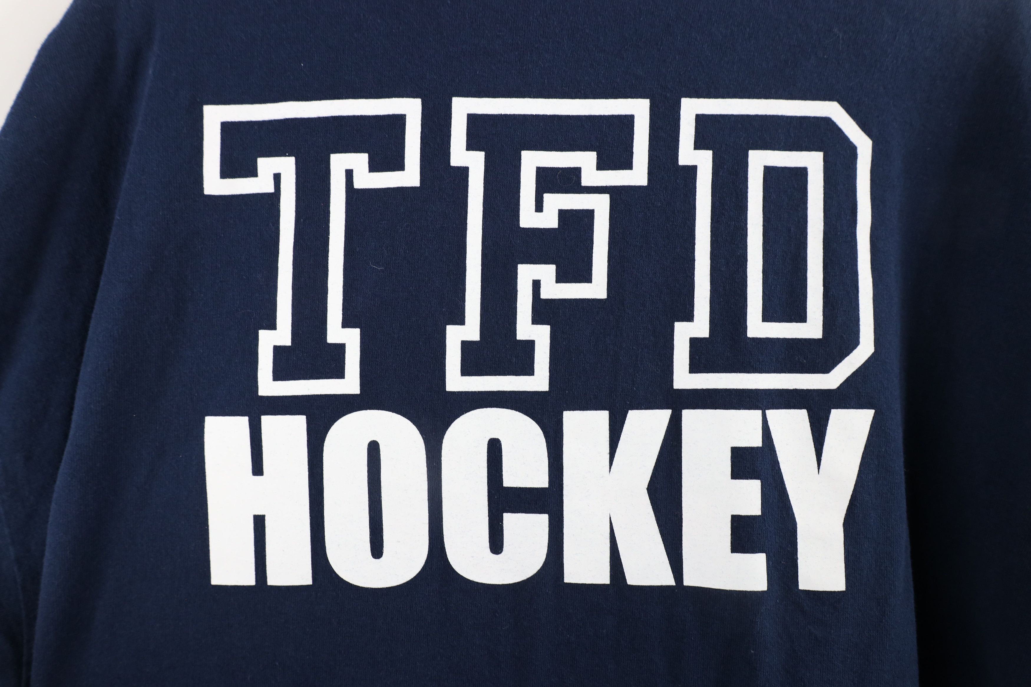 Vintage Vintage Out Toledo Fire Department Hockey T-Shirt Navy Blue Size US XL / EU 56 / 4 - 7 Thumbnail