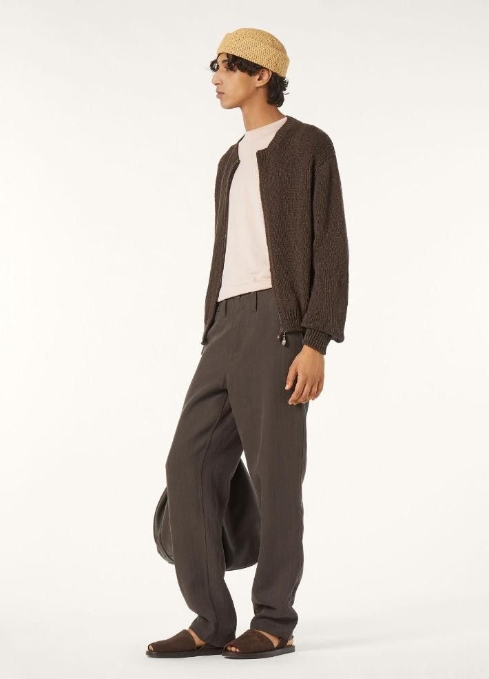 Loro Piana o1srvl11e0526 FAO9776 Isola Bella Bomber Jacket in Brown Size US XL / EU 56 / 4 - 7 Thumbnail