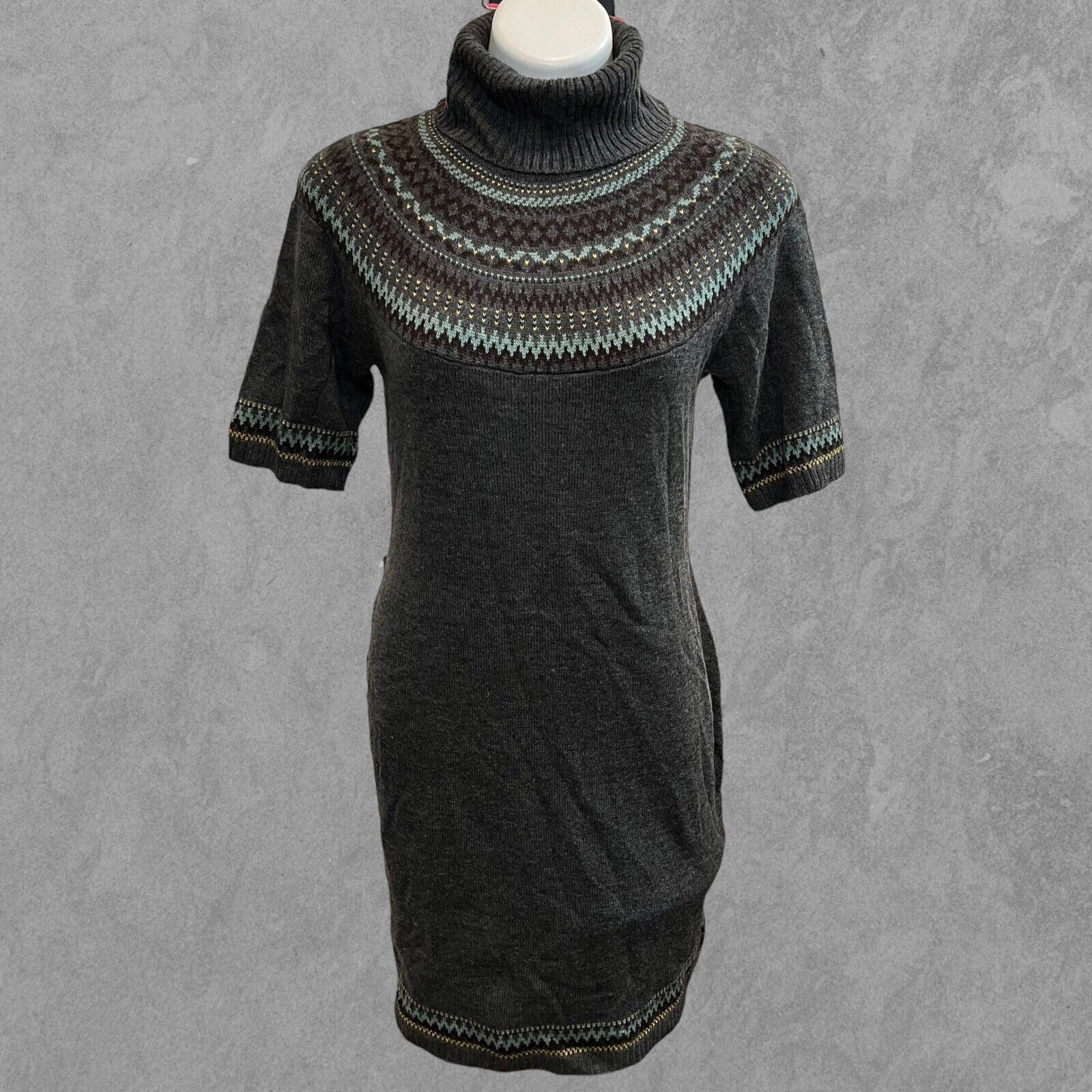 Other Merino Wool Blend Carole Little Sweater Dress Turtleneck Med Size M / US 6-8 / IT 42-44 - 1 Thumbnail