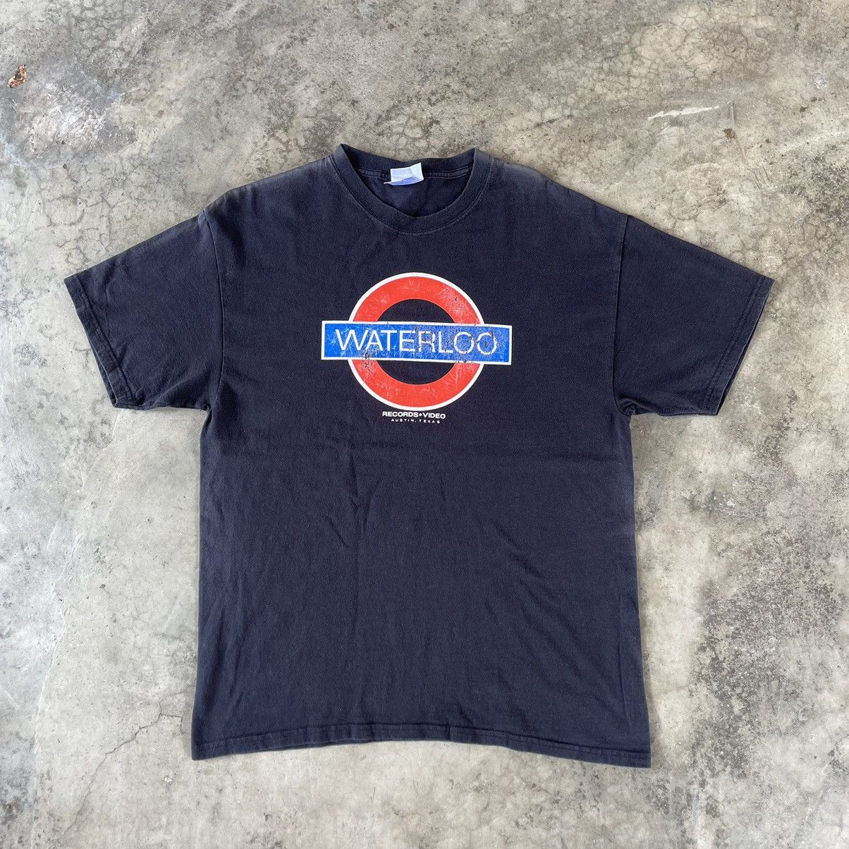 Band Tees × Hanes × Vintage 🔥Rare🔥Vintage Waterloo Records Video Promo Sun Faded Tee Size US L / EU 52-54 / 3 - 1 Thumbnail