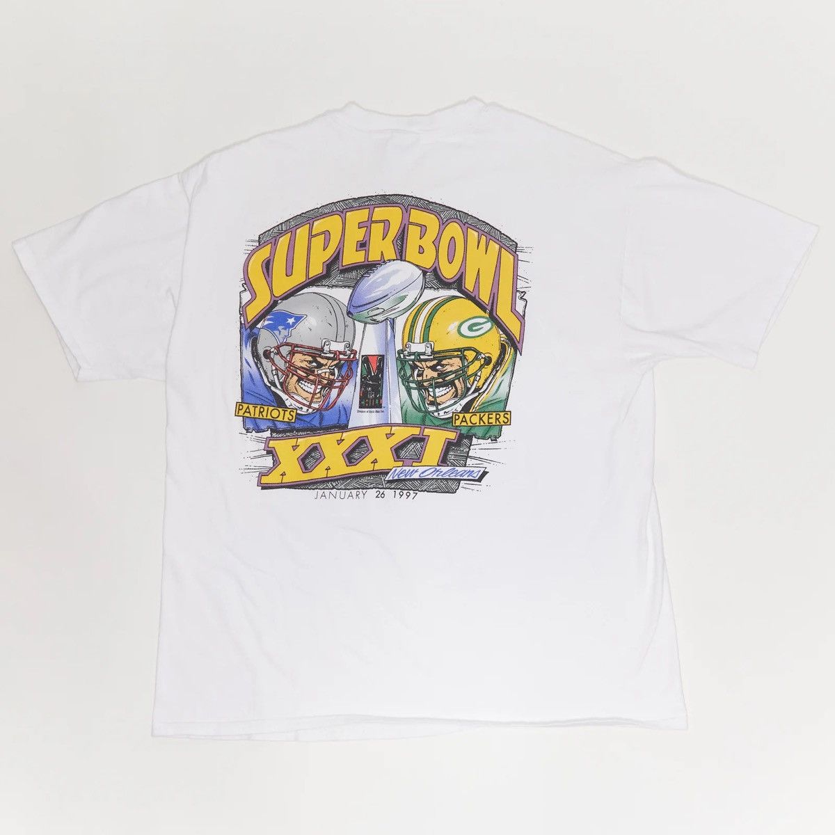 Vintage 1997 NEW ORLEANS SUPERBOWL T-SHIRT Size US XL / EU 56 / 4 - 2 Thumbnail