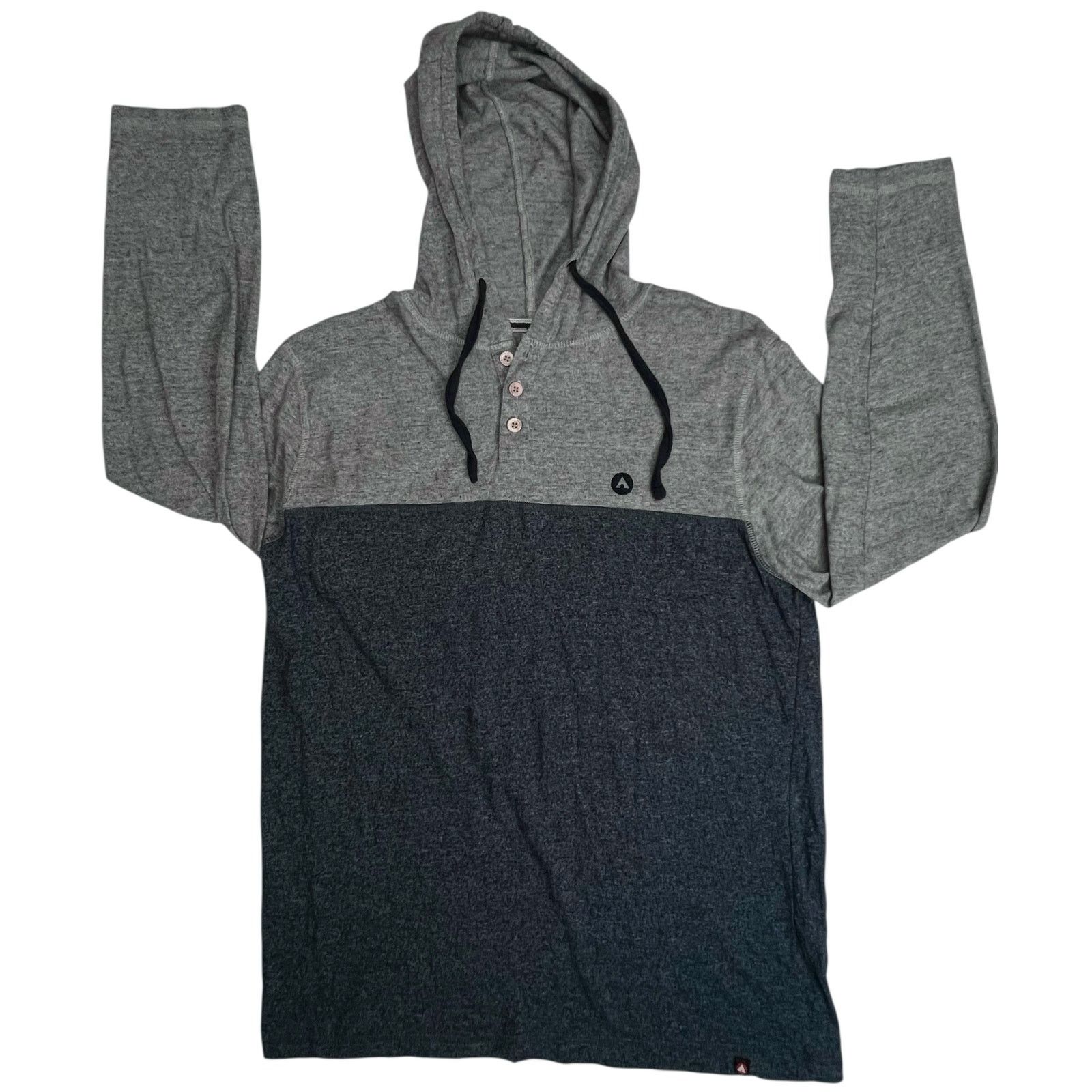 Airwalk Airwalk Men’s Medium Long Sleeve Hoodie Pullover Gray Navy Size US M / EU 48-50 / 2 - 9 Thumbnail