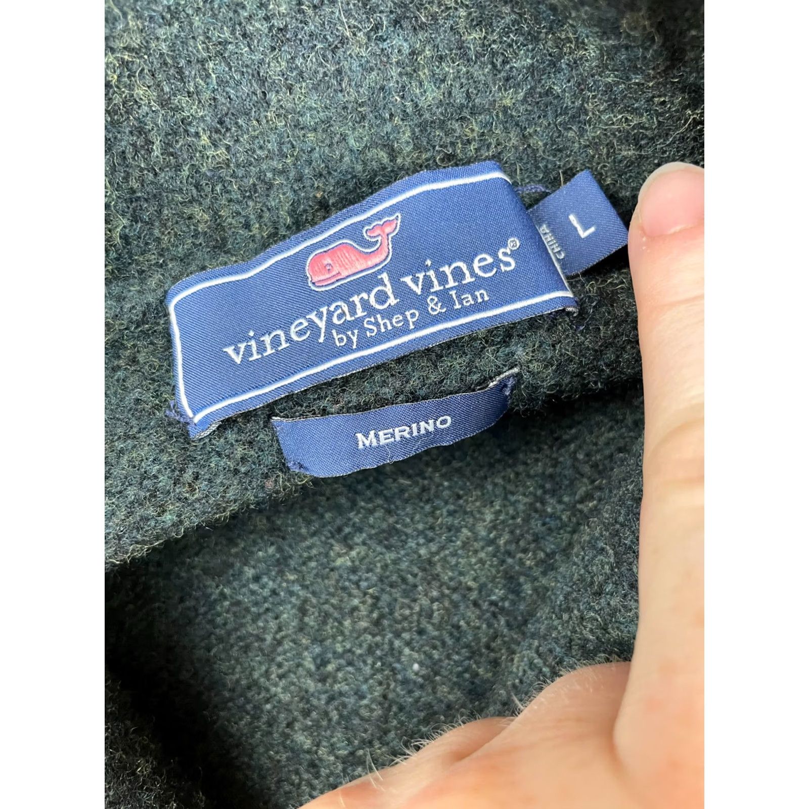 Vineyard Vines Vineyard Vines Sweater Men S Regular Long Sleeve Blue Wool Knit Pullover Shawl Collar Logo Shrunk? Size US S / EU 44-46 / 1 - 4 Thumbnail