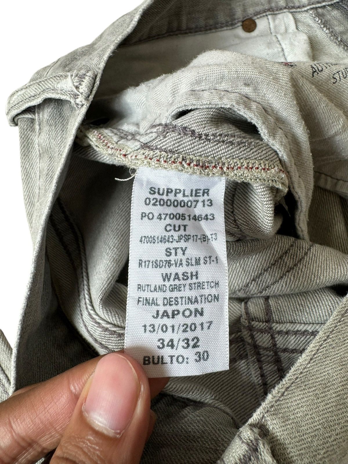 If Six Was Nine Vintage Polo Ralph Lauren Dirty Jeans Varick Slim Size US 34 / EU 50 - 19 Thumbnail