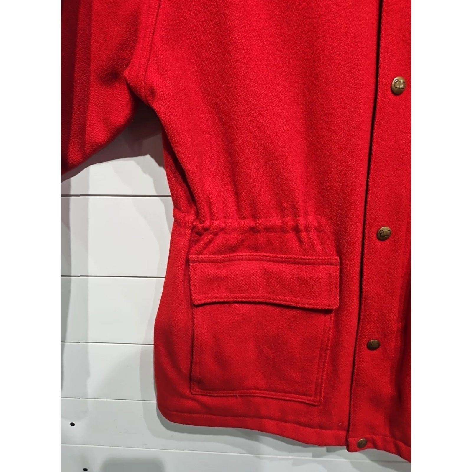 Vintage VINTAGE Woolrich Womens Large Full Zip Jacket Coat Red Wool 1940s 50s USA Woolrich Full Zip Jacket Womens Large Red Wool 1940s 50s Vetigeous? Size L / US 10 / IT 46 - 3 Thumbnail