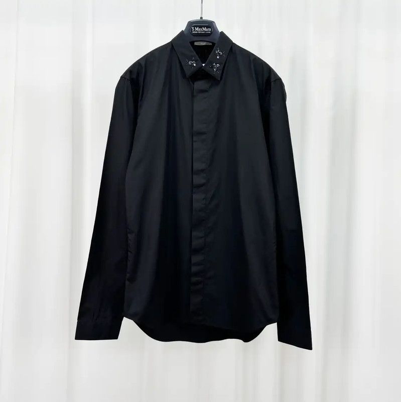 Dior Dior Black Cotton Long Sleeve Shirt for Men 0089 Size US S / EU 44-46 / 1 - 1 Thumbnail
