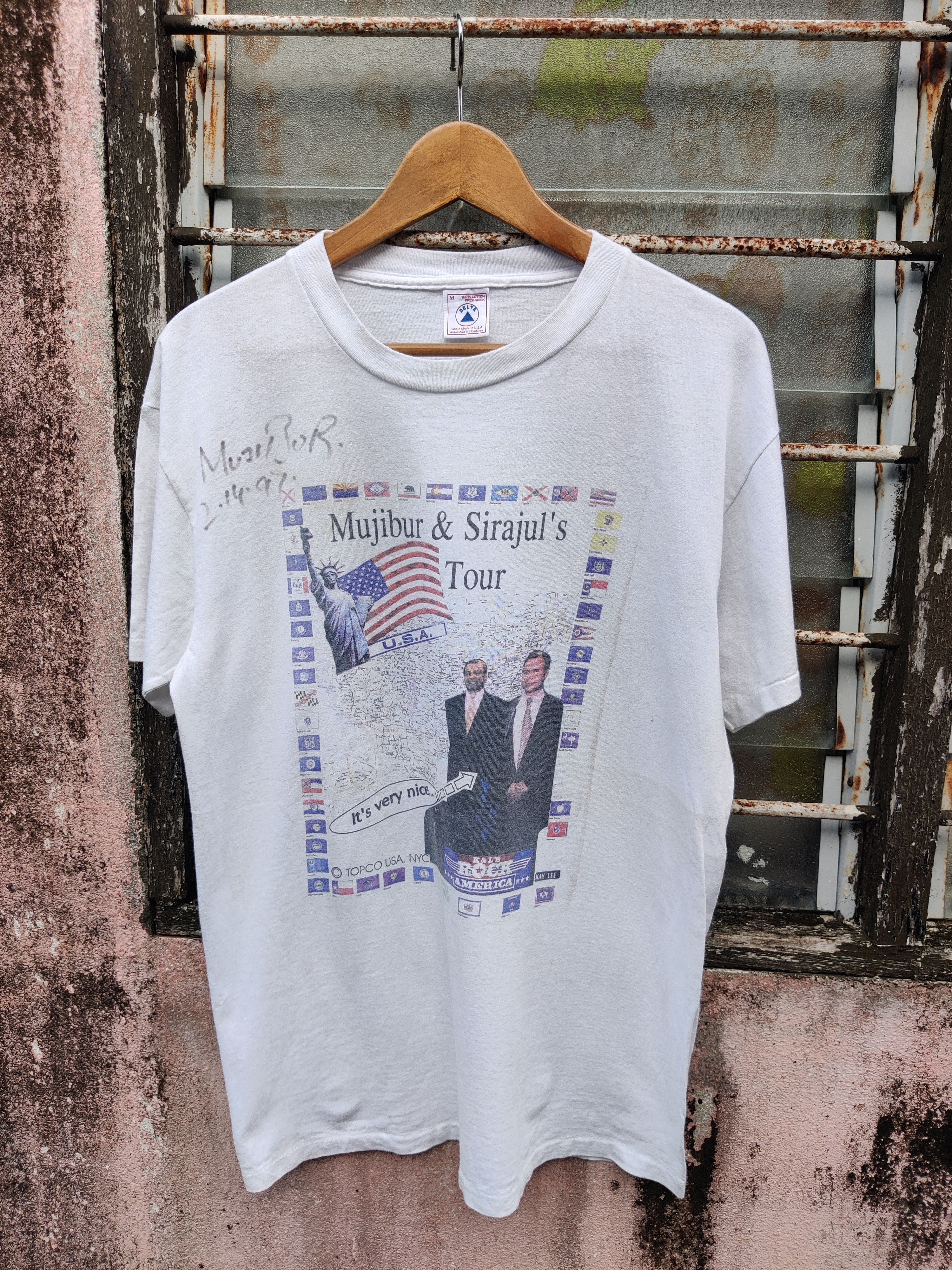 Vintage Vintage Mujibur Sirajul Sign Promo Topco Tour Shirt Size US M / EU 48-50 / 2 - 1 Thumbnail