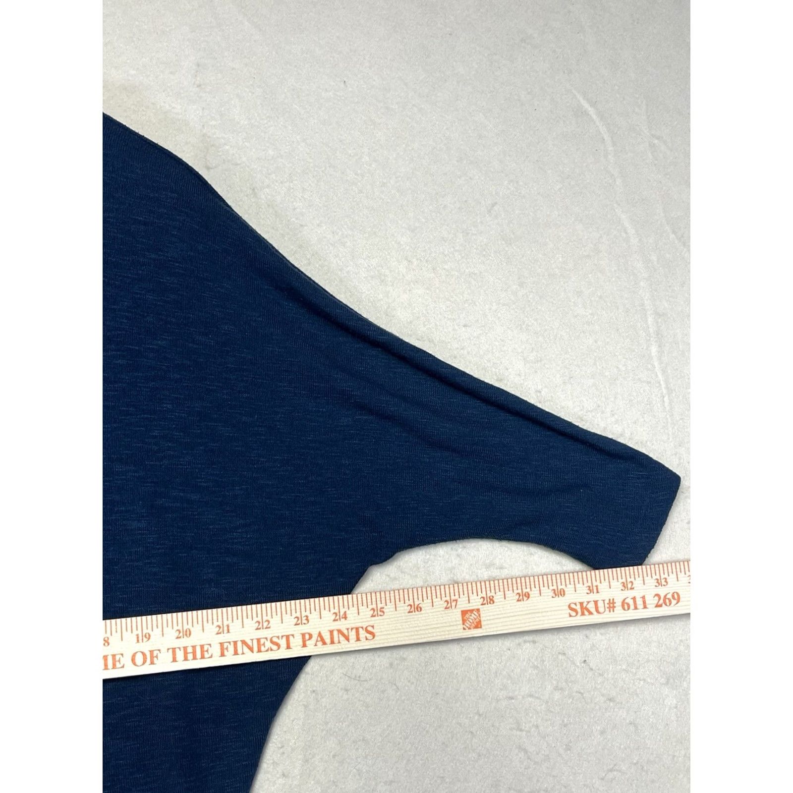 Vintage Laila Layde Blue Medium Blouse Shirt Short Sleeve Women's Made in USA Size M / US 6-8 / IT 42-44 - 3 Thumbnail