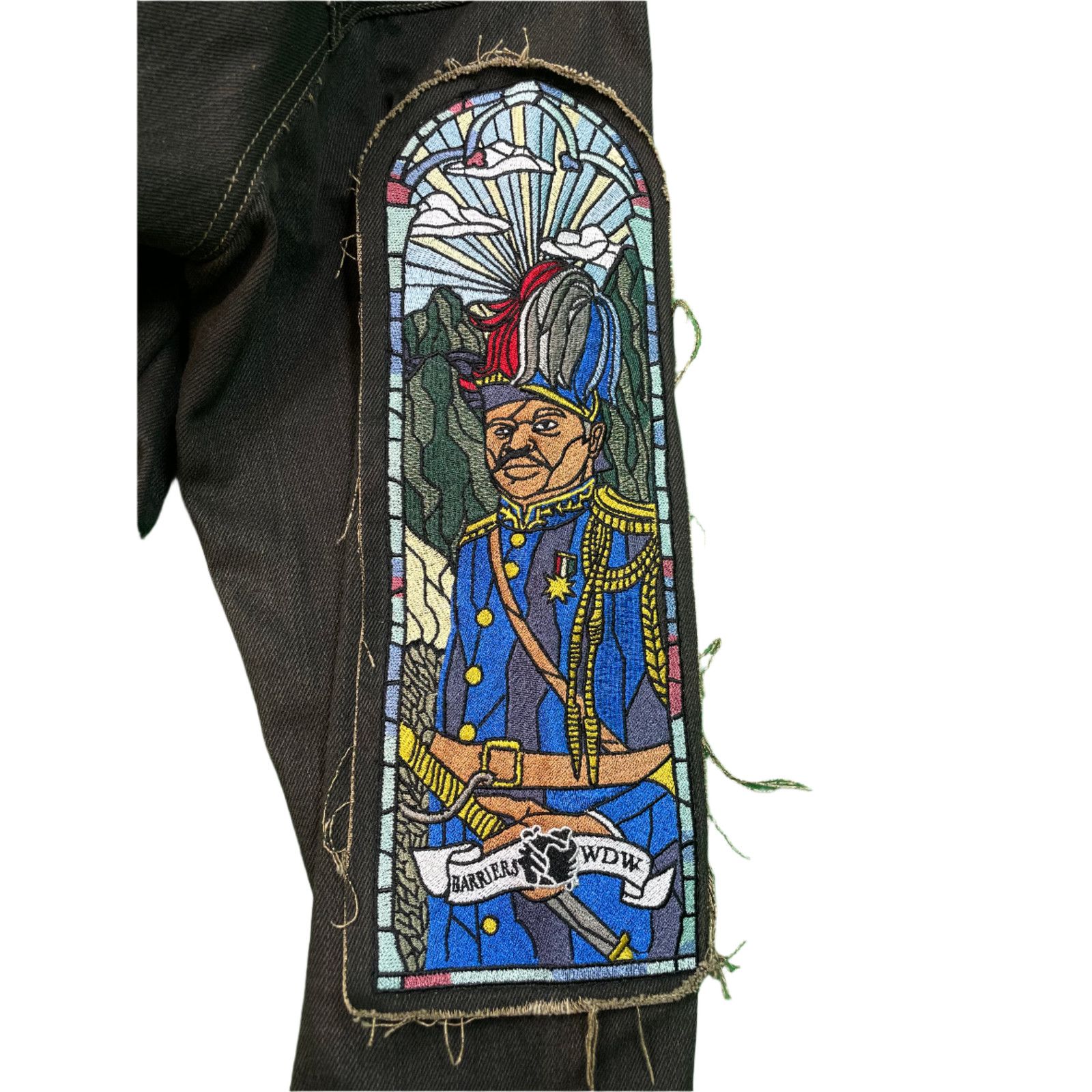 Who Decides War Who Decides War x Barriers Monument Denim Jacket 'Coal' Size US S / EU 44-46 / 1 - 3 Thumbnail