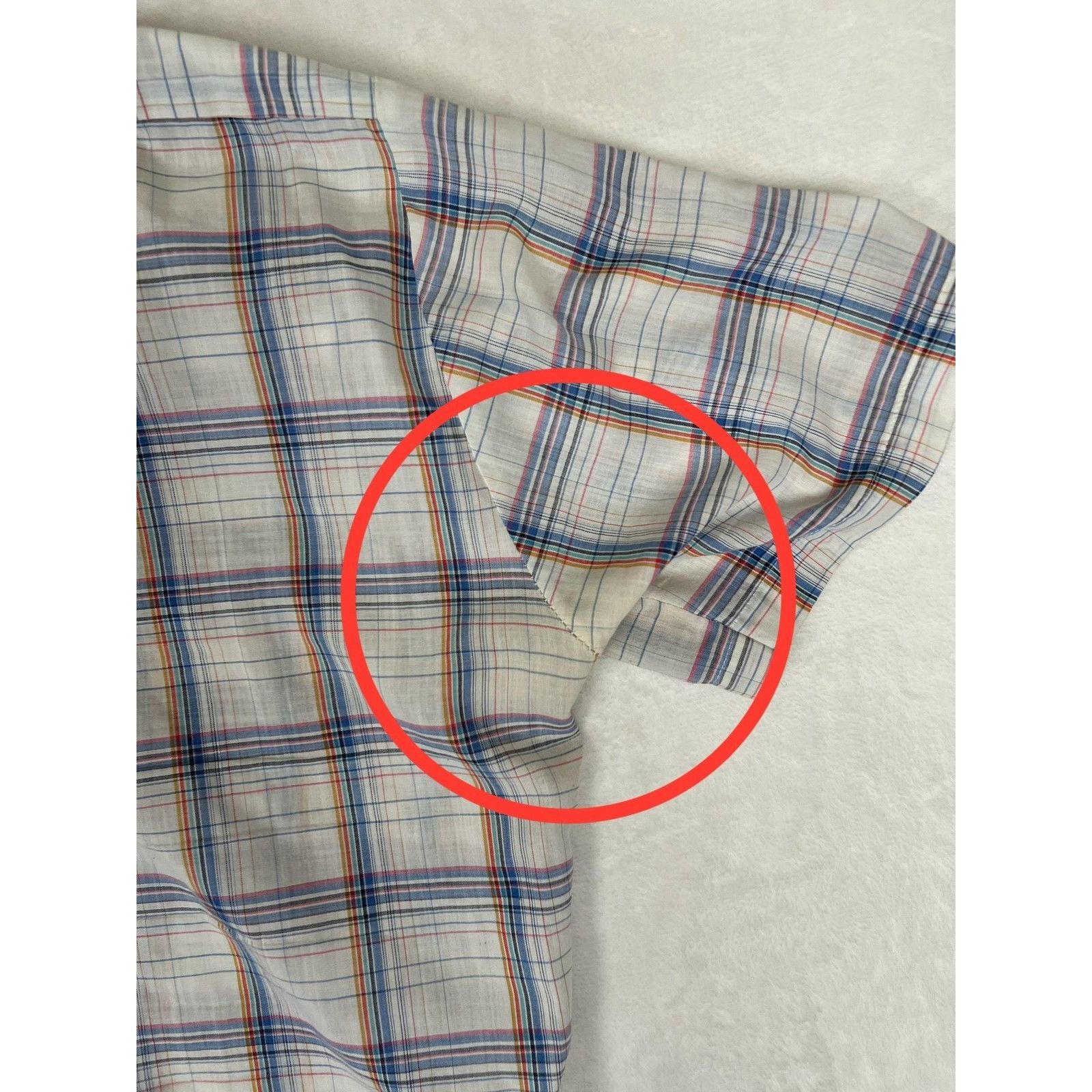 Other Vintage Mervyns Shirt Mens Large Blue Plaid Short Sleeve But Size US L / EU 52-54 / 3 - 7 Thumbnail