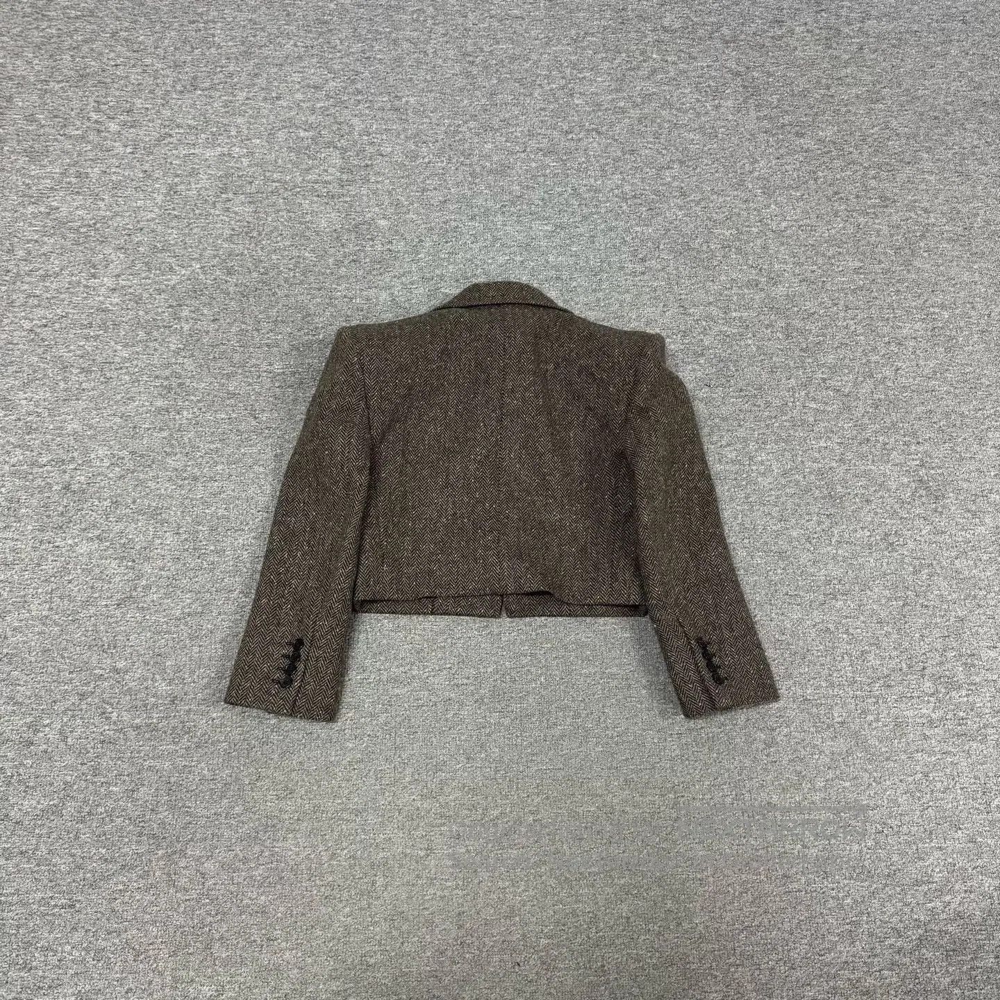 Saint Laurent Paris Saint Laurent Paris V-neckline, short shoulder pads, suit Size S / US 4 / IT 40 - 3 Thumbnail