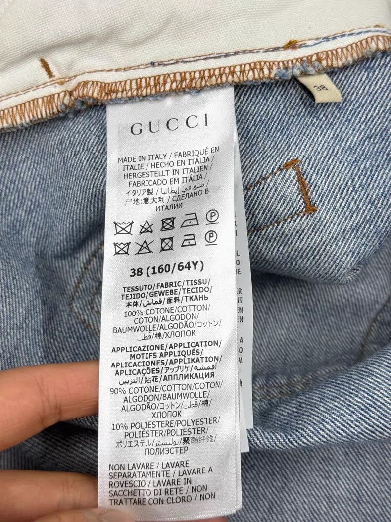Gucci Gucci Little apple denim skirt Size 25" / US 0 / IT 36 - 5 Thumbnail