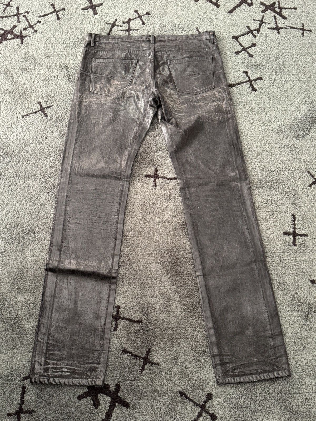 Dior × Hedi Slimane Dior aw03 waxed lusters Size US 36 / EU 52 - 2 Thumbnail