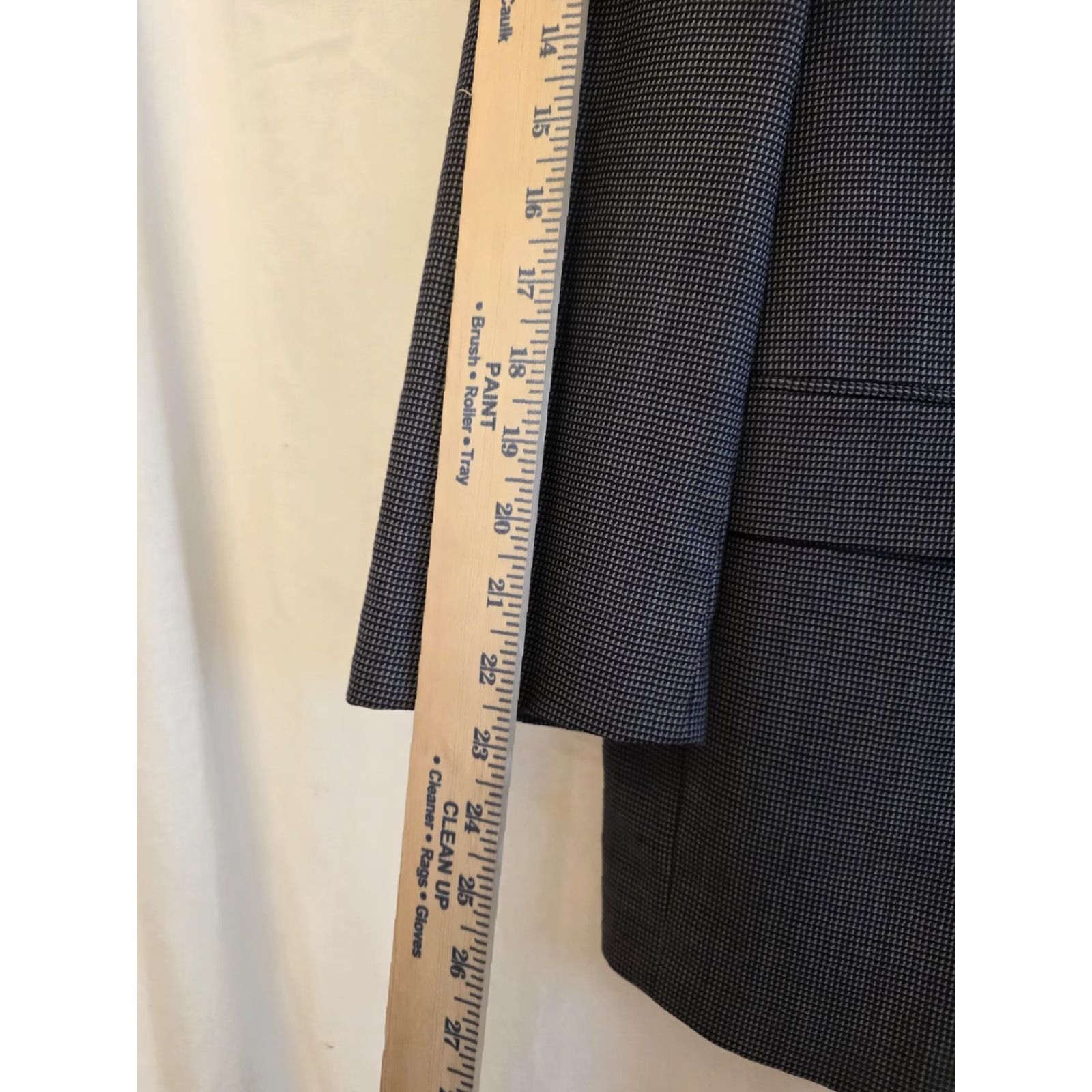 Cremieux Cremieux Blazer Sport Coat Mens 44 Gray Wool Check Loro Piana Jacket READ Size 44R - 5 Thumbnail