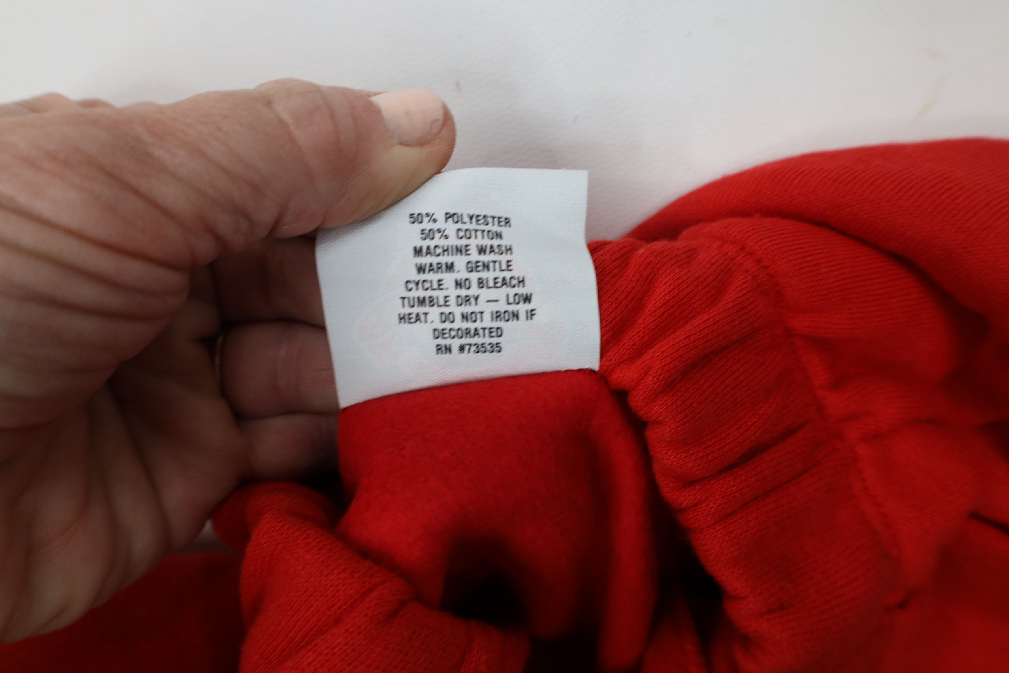 Vintage Deadstock Vintage 90s Streetwear Sweatpants Joggers Red USA Size US 38 / EU 54 - 8 Thumbnail