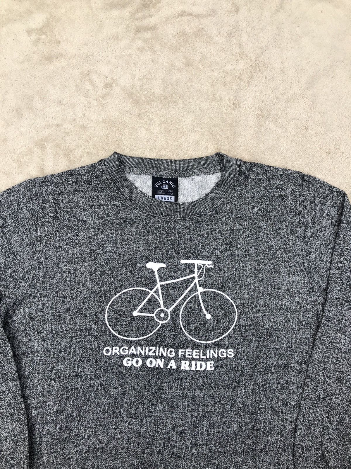 Bicycle × Vintage 🚲 Vintage Bike Image with Motivational Caption Sweatshirt Size US L / EU 52-54 / 3 - 3 Thumbnail