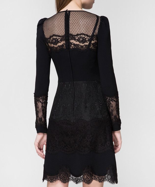 Dolce & Gabbana o1y0825 Mini Dress in Black Size S / US 4 / IT 40 - 4 Thumbnail