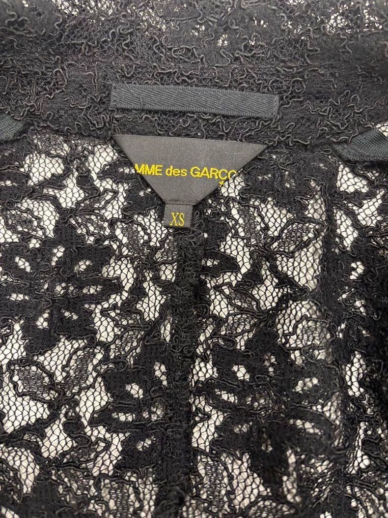 Comme des Garcons Comme des Garcons Lace crochet long coat decorated with fl Size XS / US 0-2 / IT 36-38 - 7 Thumbnail