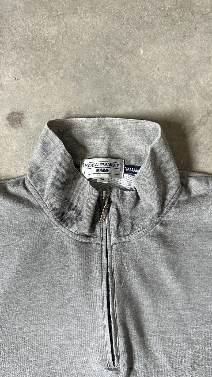 Kansai Yamamoto VINTAGE KANSAI YAMAAMOTO HOMME MIDZIPPER LS TEE Size US M / EU 48-50 / 2 - 4 Thumbnail