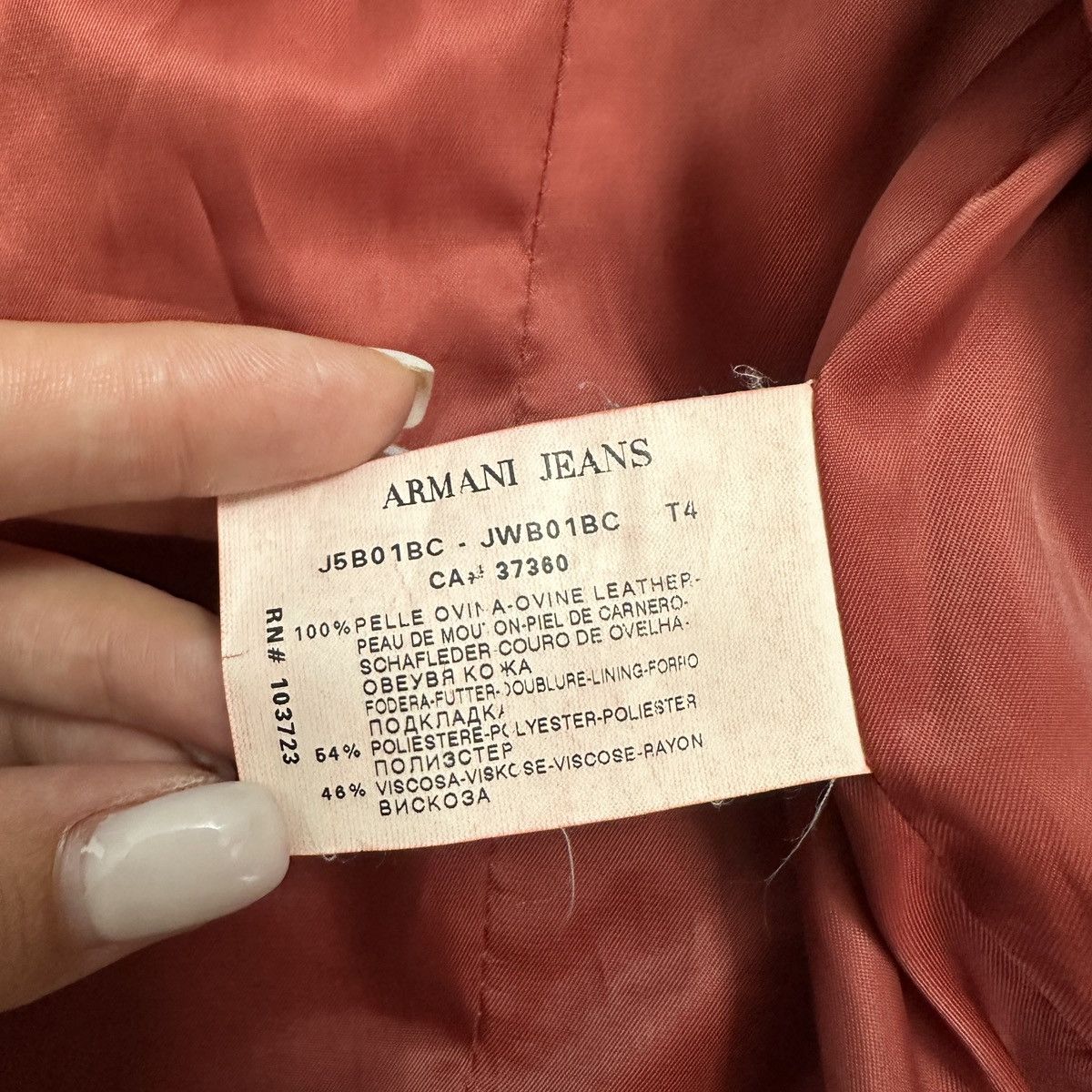 Emporio Armani leather jacket Armani Jeans Size XS / US 0-2 / IT 36-38 - 13 Thumbnail