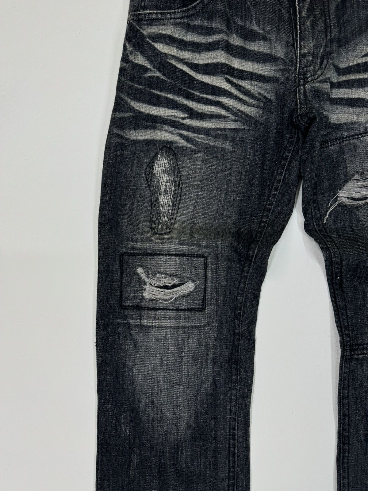 If Six Was Nine SEMANTIC DESIGN DISTRESSED ACID WASH UNDERCOVER PUNK DENIM Size US 30 / EU 46 - 8 Thumbnail