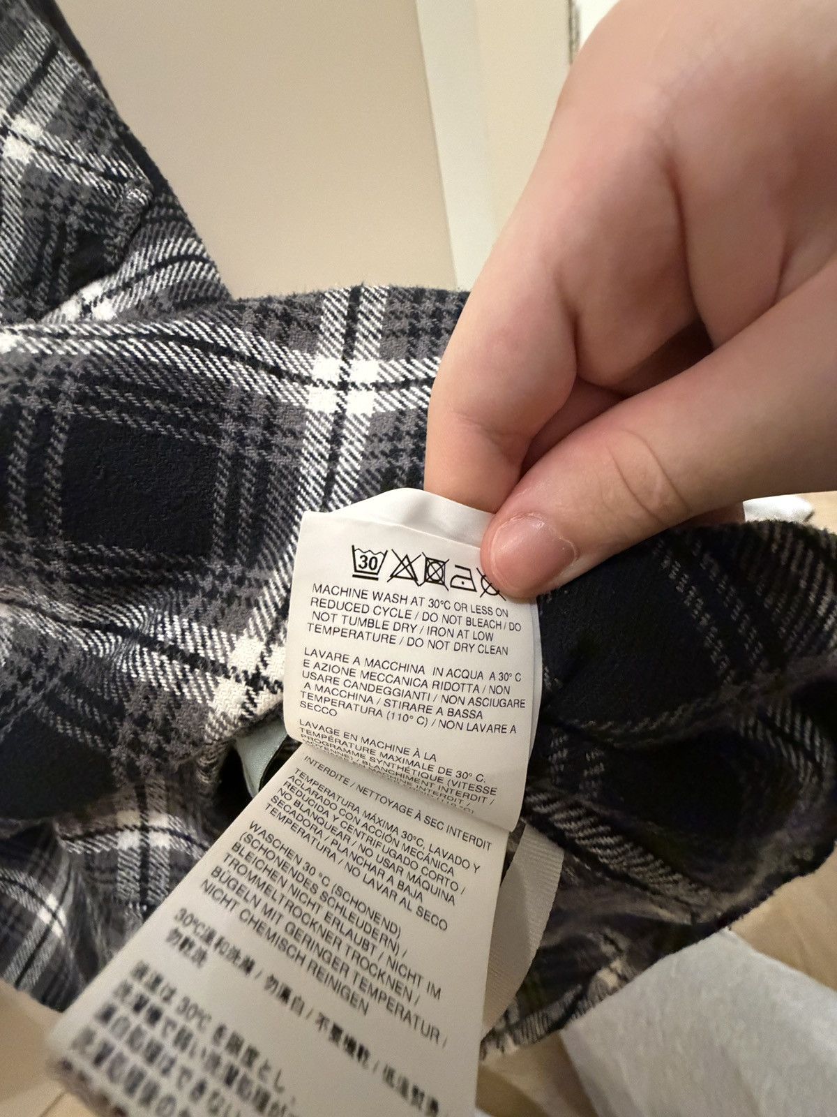 Off-White OFF-WHITE Stencil Flannel Check Shirt Size US S / EU 44-46 / 1 - 7 Thumbnail