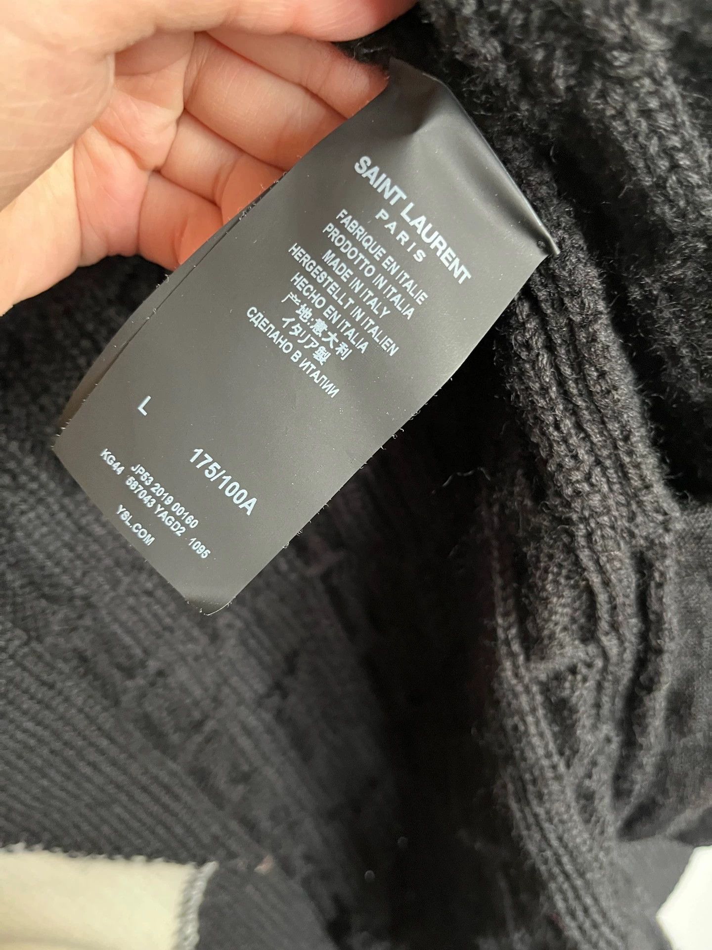 Saint Laurent Paris SLP thick knit sweater jacket women's L 9/10 great fit heavy Size L / US 10 / IT 46 - 3 Thumbnail