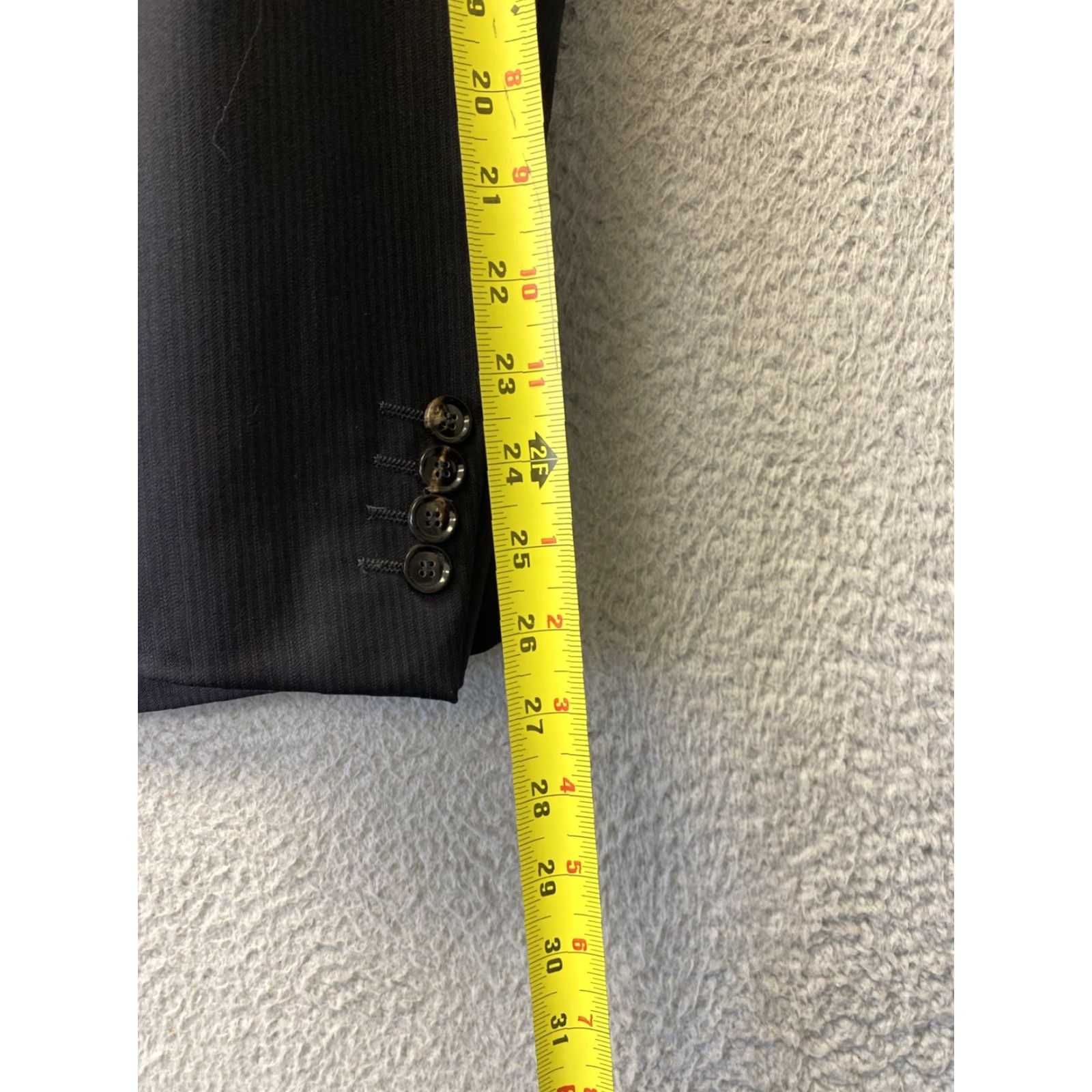 Zara Zara Men's Black 2 Button Blazer Suit Jacket Pants Size 40 Black /120-2 Size 40R - 7 Thumbnail