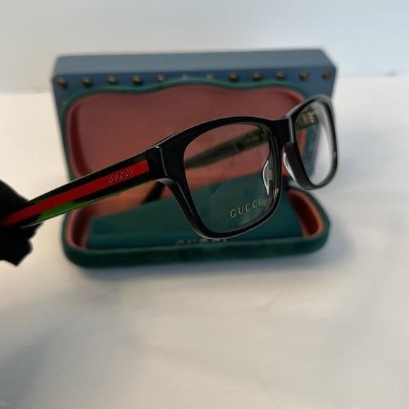 Gucci 💯 - New Authentic GUCCI Demo Rectangular Eyeglasses GG0006O Size ONE SIZE - 6 Thumbnail