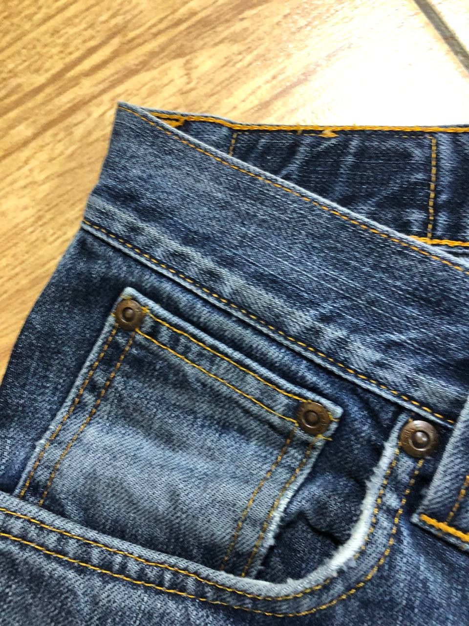 Nudie Jeans NUDIE STEADY EDDIE Blue Wash Denim Straight Jeans Size US 30 / EU 46 - 10 Thumbnail