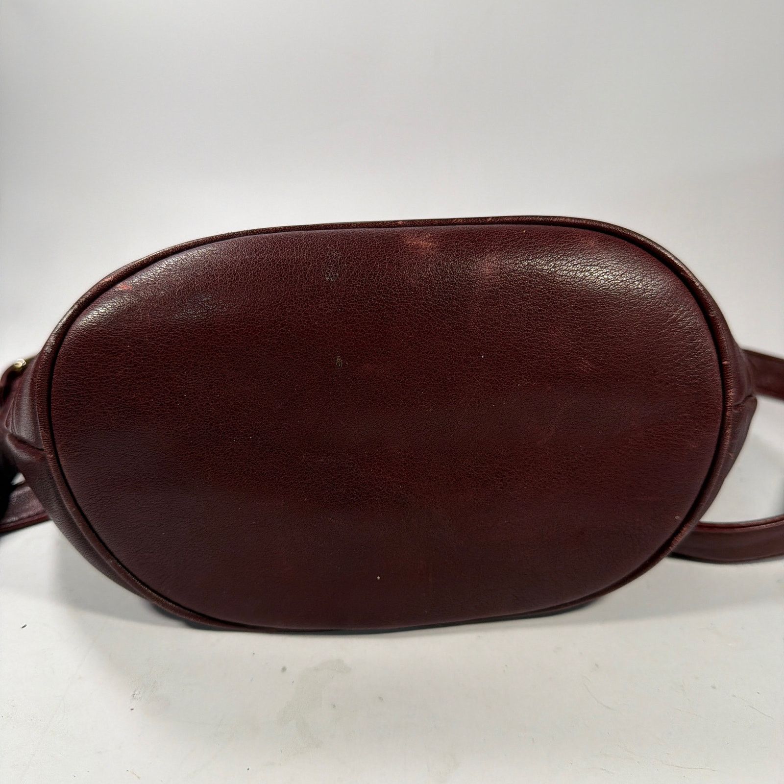 Etienne Aigner Etienne Aigner Genuine Leather Burgundy Hobo Shoulder Bag Size ONE SIZE - 7 Thumbnail