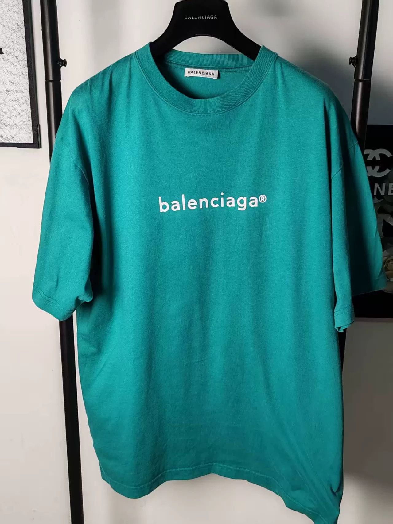 Balenciaga Balenciaga Logo Short Sleeve Tee Size US M / EU 48-50 / 2 - 1 Thumbnail