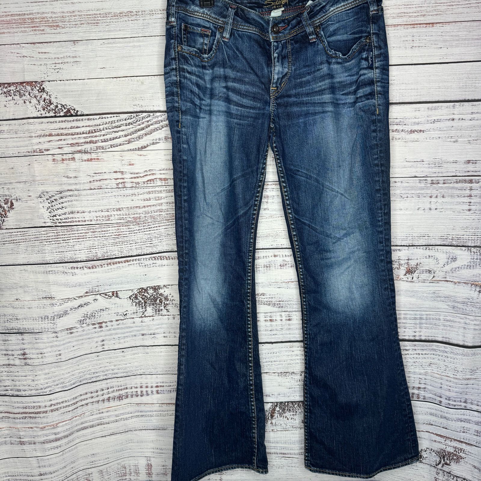 Silver Jeans Co. Silver Jeans Co. Aiko Bootcut Jeans 31/31 Medium Wash Size 34" / US 12 / IT 48 - 2 Thumbnail