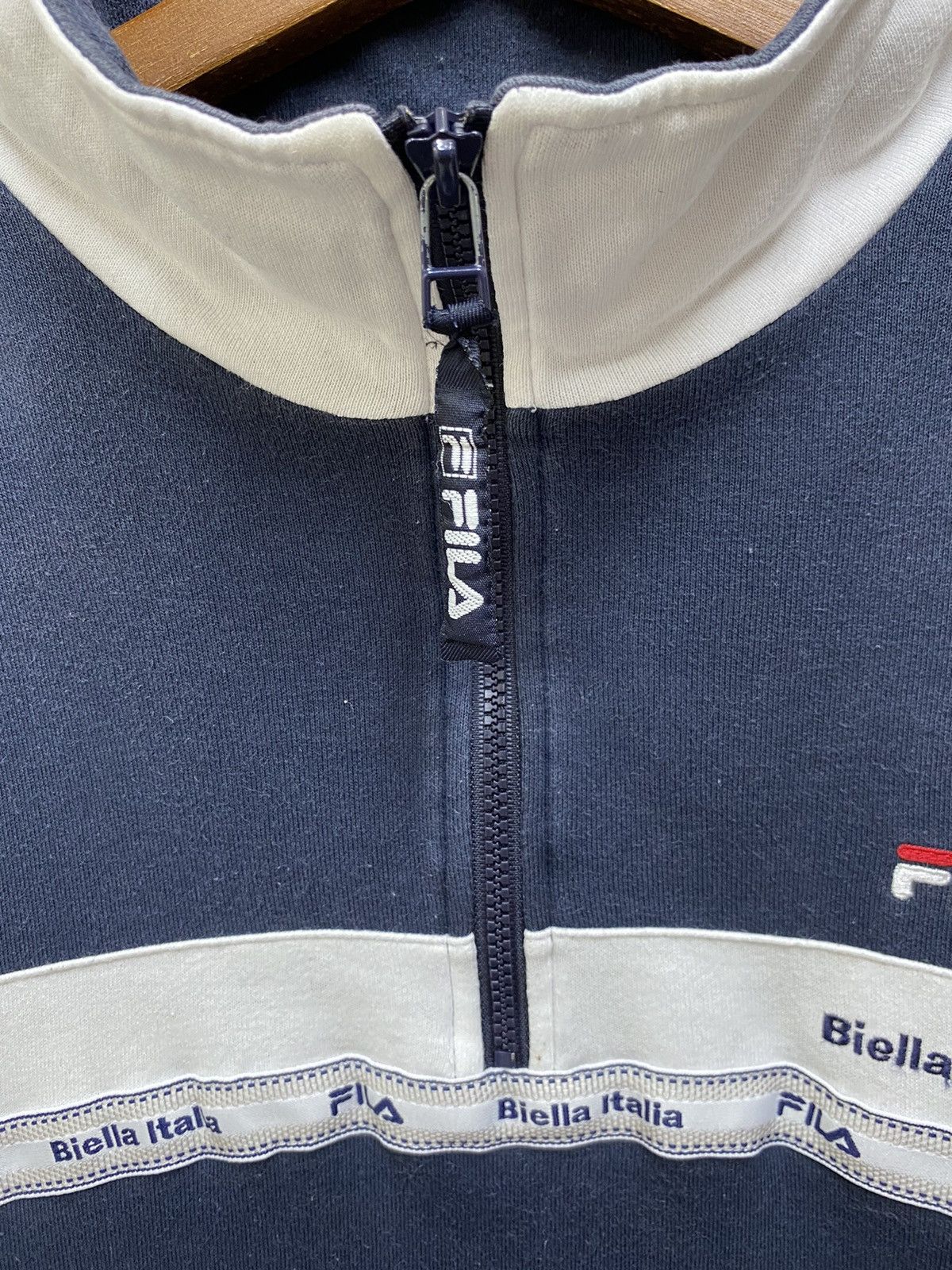 Fila Fila Quarter Zip Pullover Colorblock Sweatshirt Size XL Size US XL / EU 56 / 4 - 6 Thumbnail