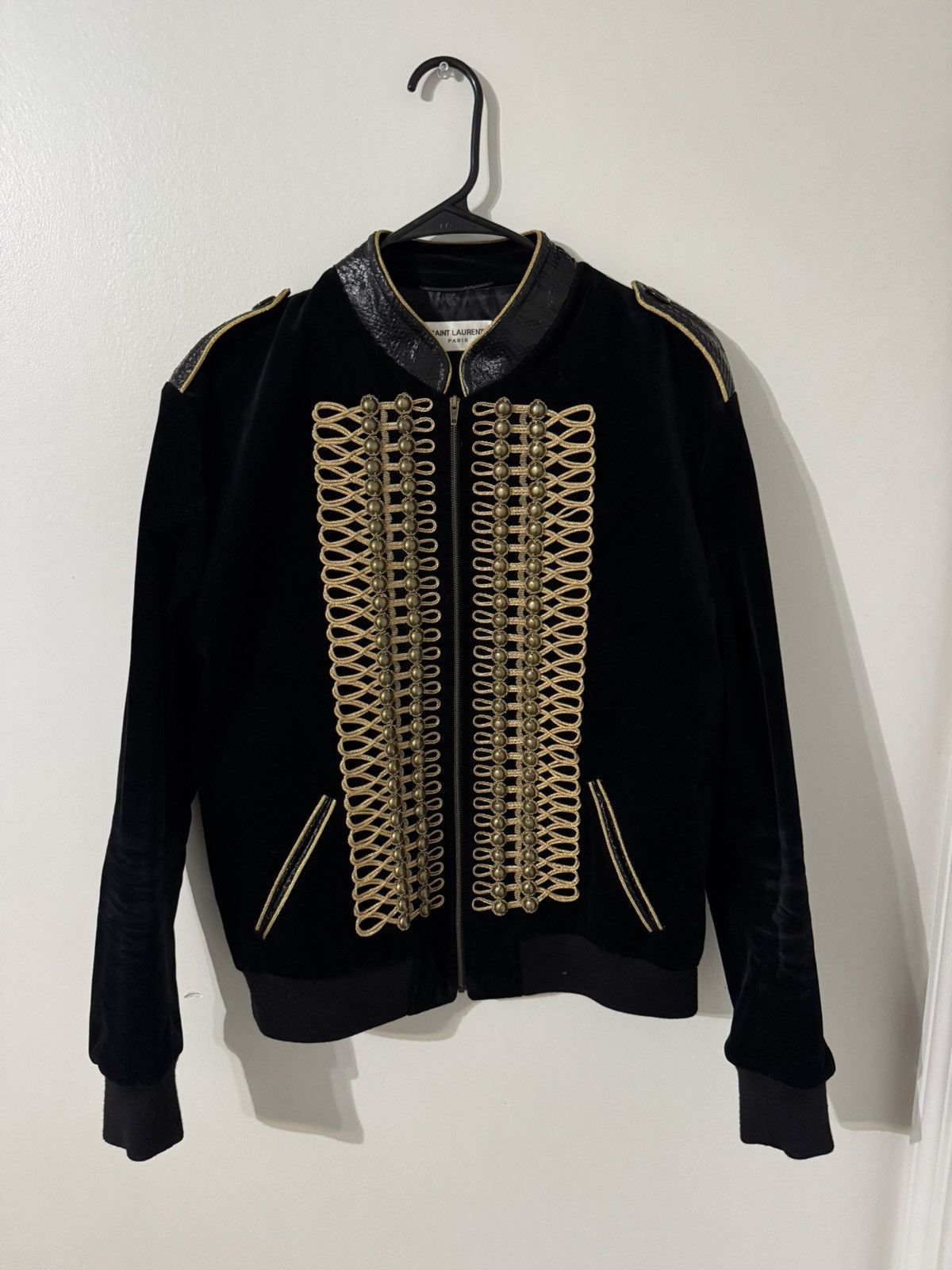 Hedi Slimane Saint Laurent officer jacket FW16 palladium Size US M / EU 48-50 / 2 - 2 Thumbnail