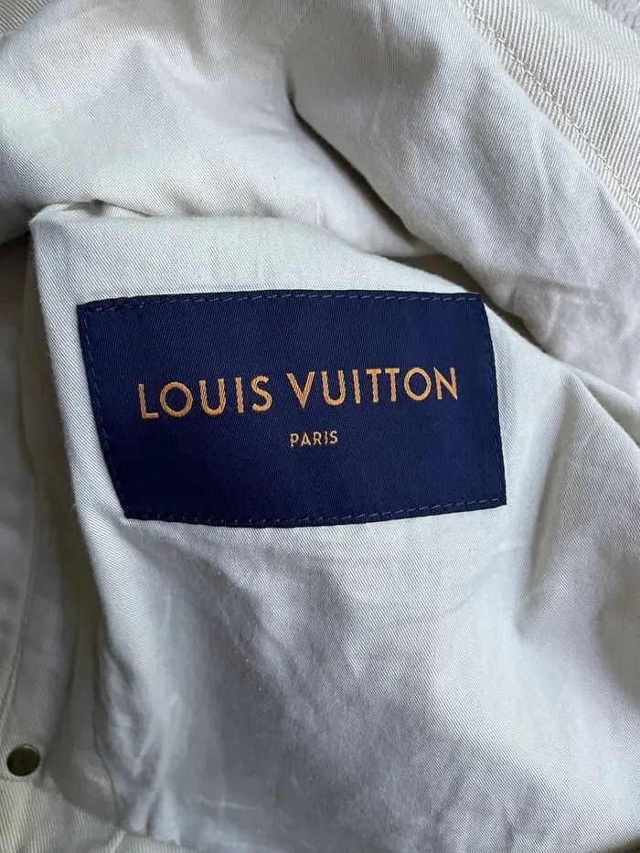 Louis Vuitton Louis Vuitton Beige Monogram Workwear Denim Jacket Size US S / EU 44-46 / 1 - 4 Thumbnail