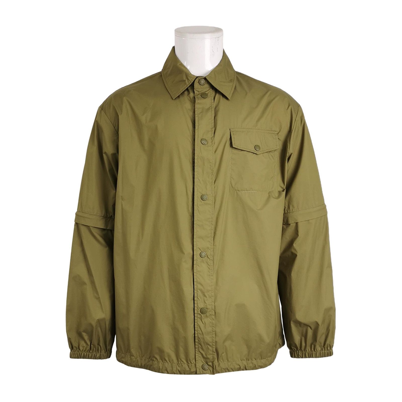 Moncler Moncler M Size Solid Lapel Single-Breasted Jacket Size US M / EU 48-50 / 2 - 1 Thumbnail