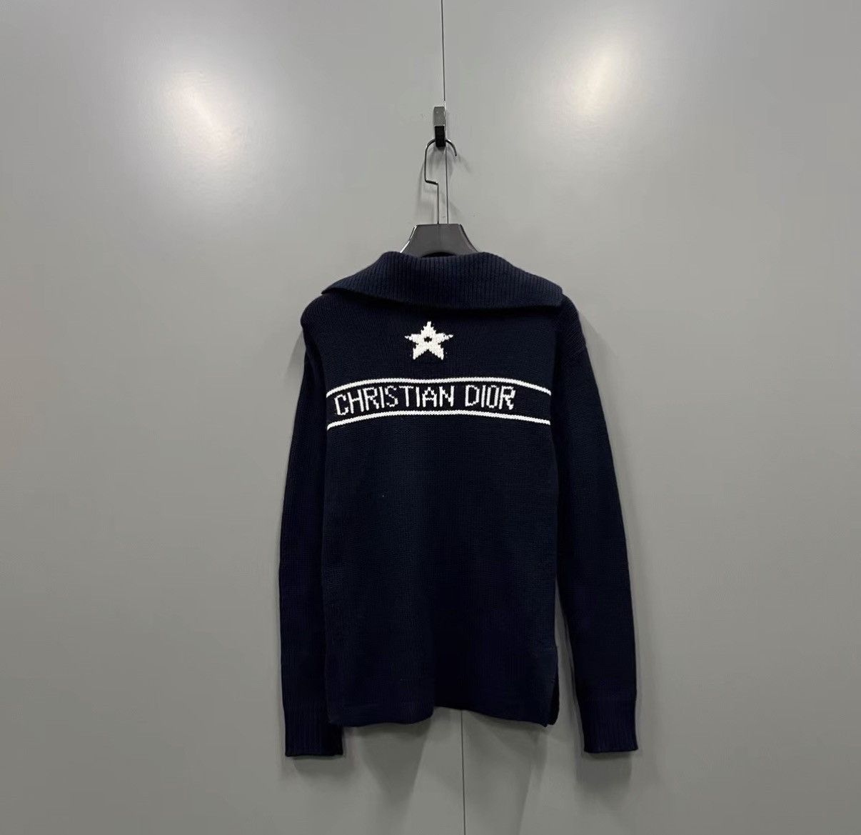 Dior Dior Dark Blue Lucky Star Drawstring Sweater J41 Size XS / US 0-2 / IT 36-38 - 2 Thumbnail