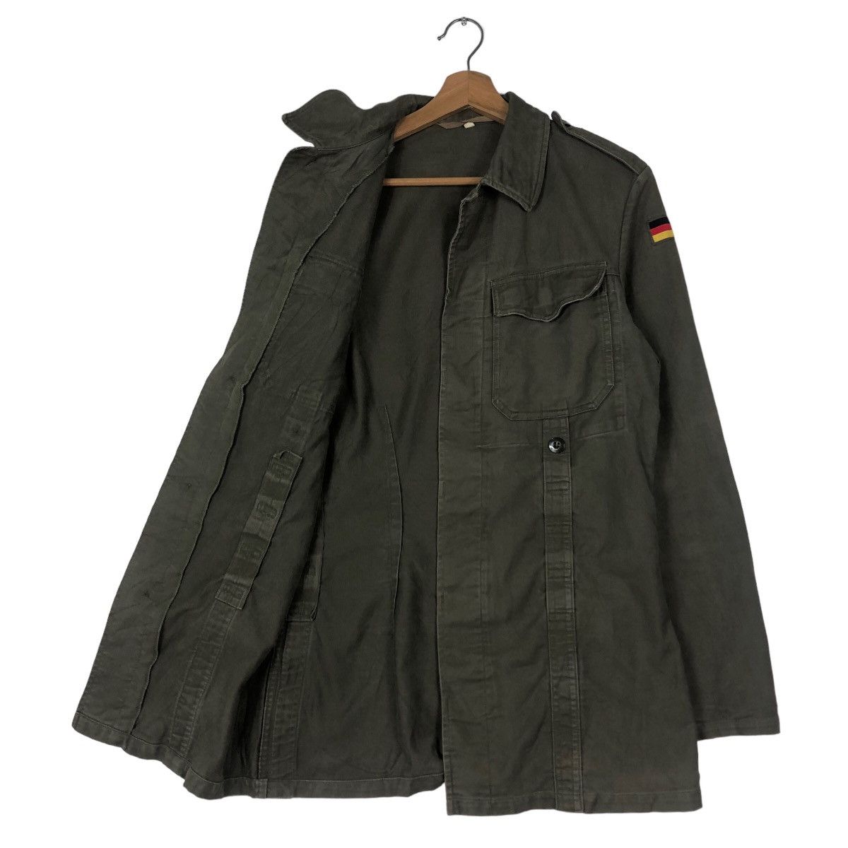 Vintage 🔥Vintage Chore Military Jacket Germany Flag Multi Pocket Size US M / EU 48-50 / 2 - 11 Thumbnail