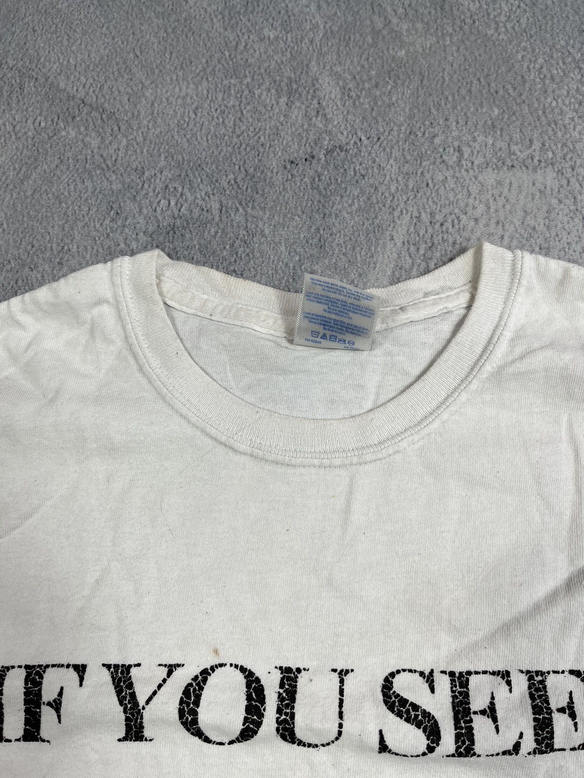 Vintage Vintage Y2K Humor “Warn a brothers” t-shirt big logo size M Size US M / EU 48-50 / 2 - 7 Thumbnail