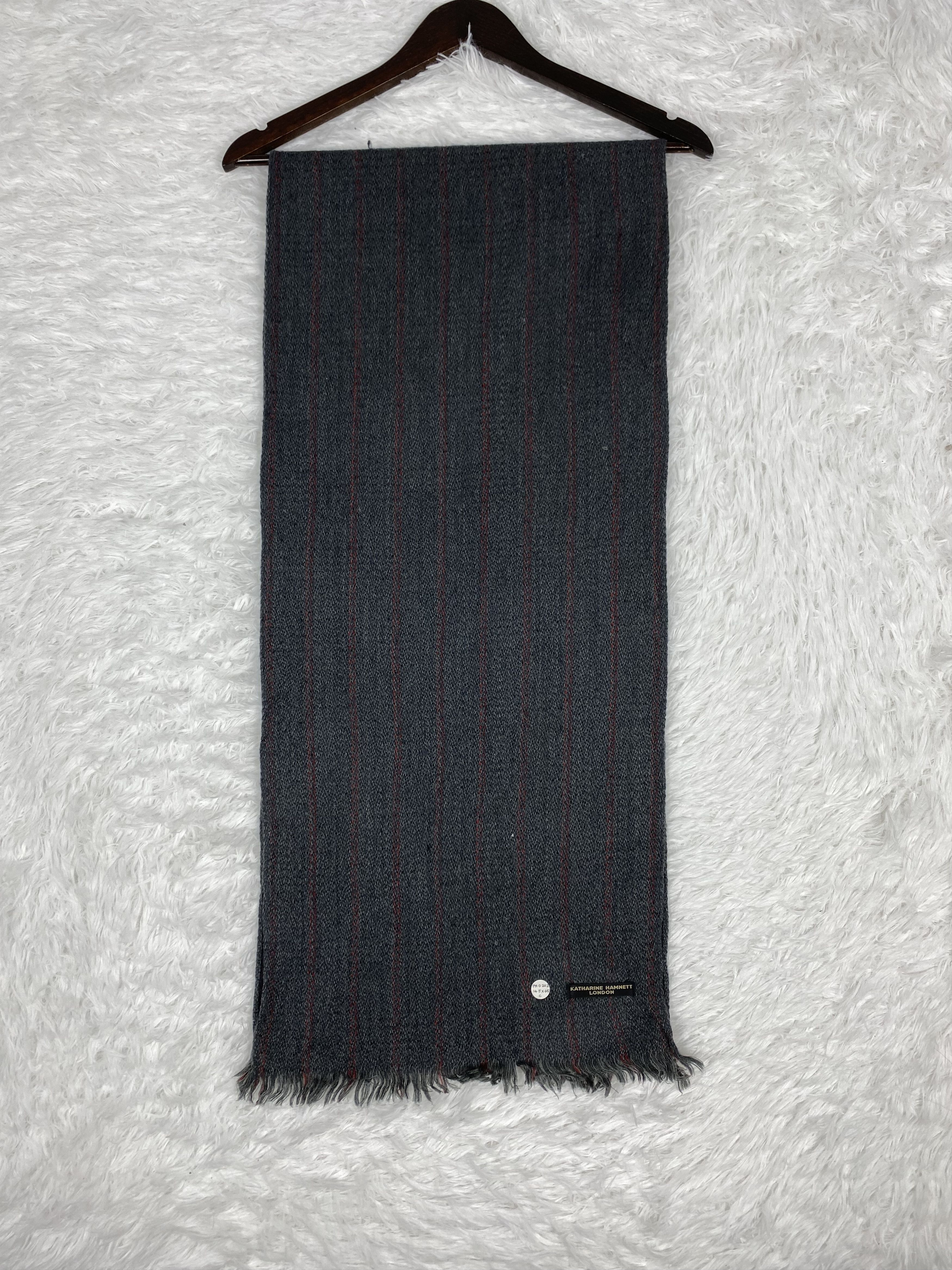Katharine Hamnett London × Vintage Vintage Katharine Hamnett Scarf / Muffler Neckwear PM0202 Size ONE SIZE - 4 Thumbnail
