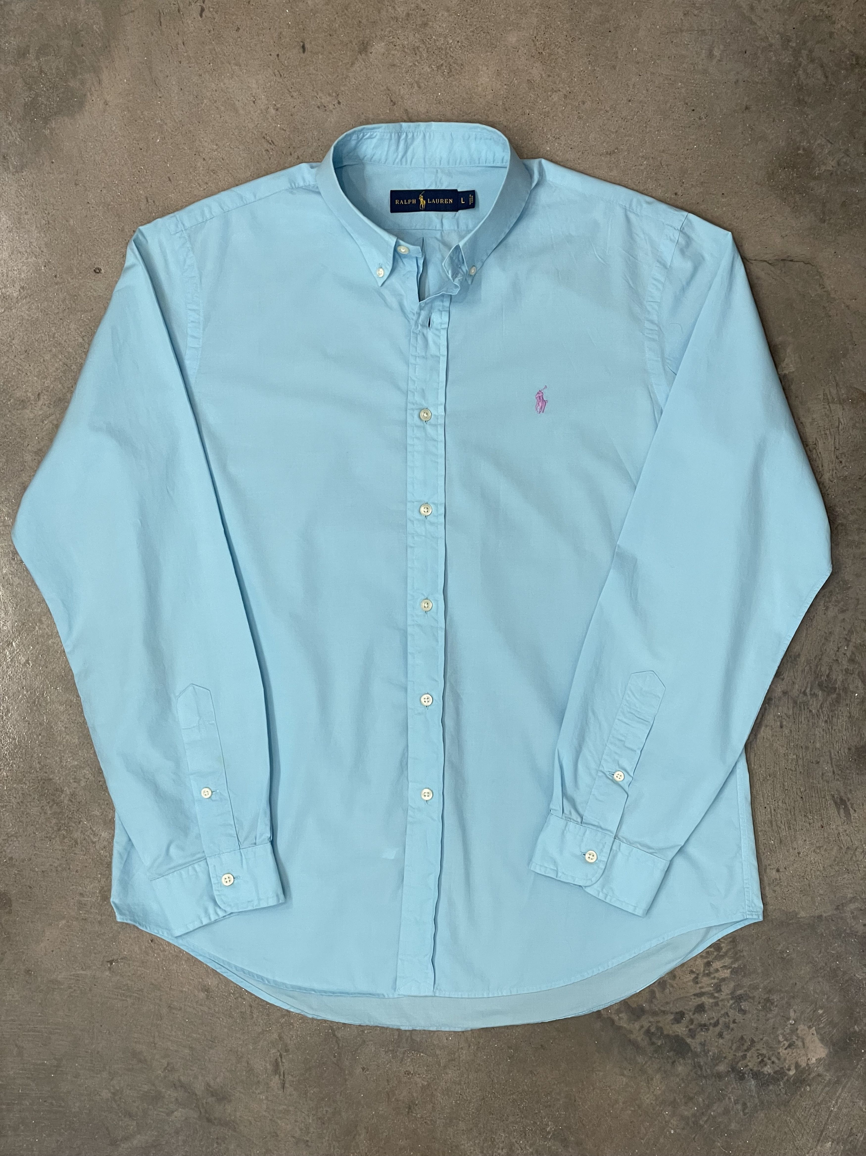 Ralph Lauren Polo Ralph Lauren Oxford Button Down Mens Large Blue Size US L / EU 52-54 / 3 - 1 Thumbnail