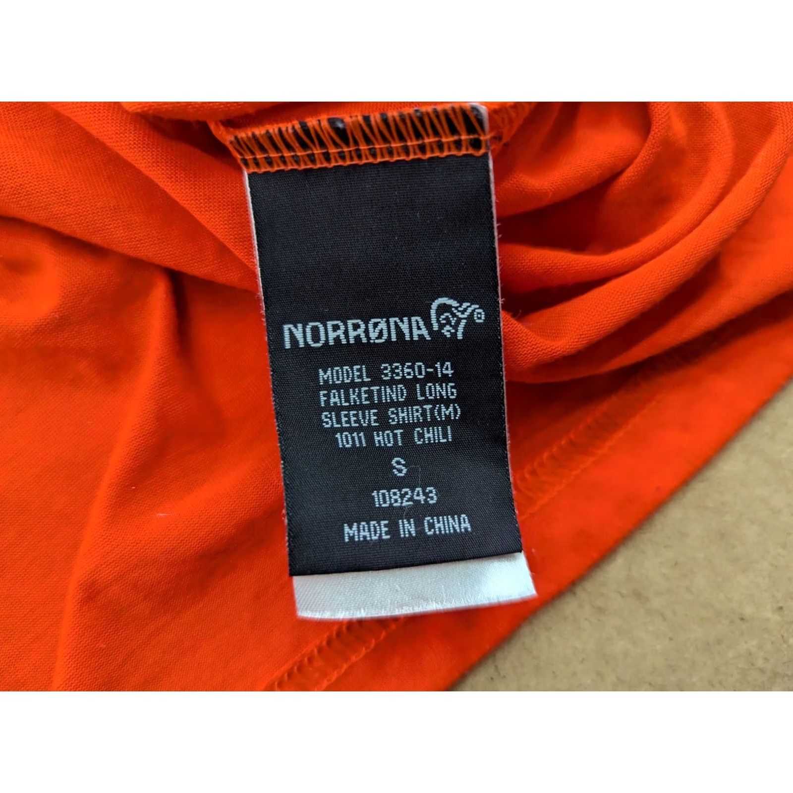 Vintage Norrona Falketind Long Sleeve Shirt Top Mens Small Pullover Outdoor Hiking Orange Wool Polyester Blended Quick Dry Stretch Outdoor Mens Size US S / EU 44-46 / 1 - 7 Thumbnail