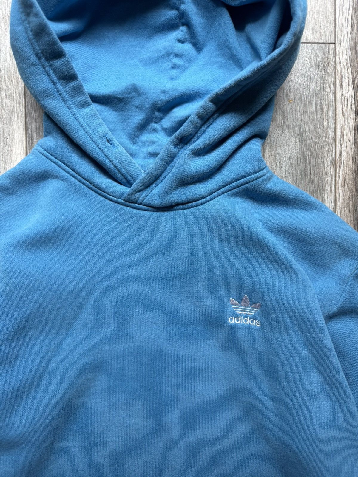 Adidas Adidas light blue hoodie Size US S / EU 44-46 / 1 - 4 Thumbnail
